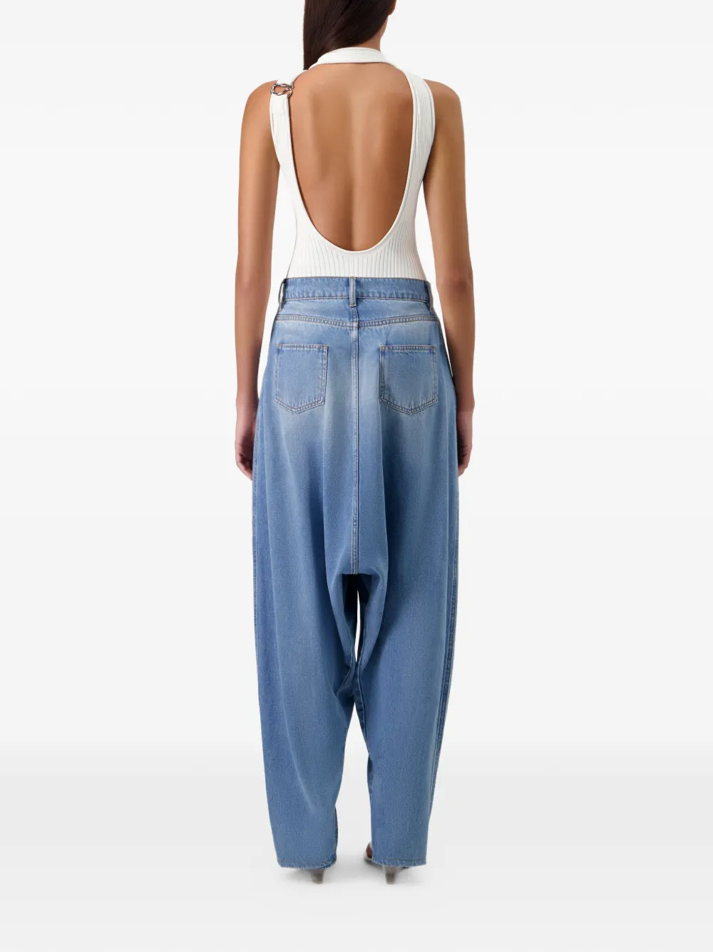 Coperni Sarouel jeans met wijde pijpen Blauw