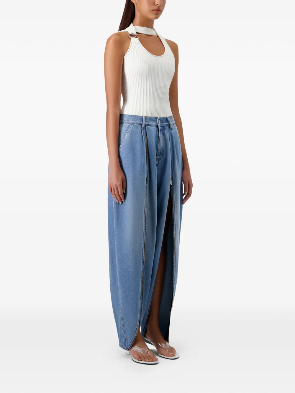 Coperni Sarouel jeans met wijde pijpen Blauw