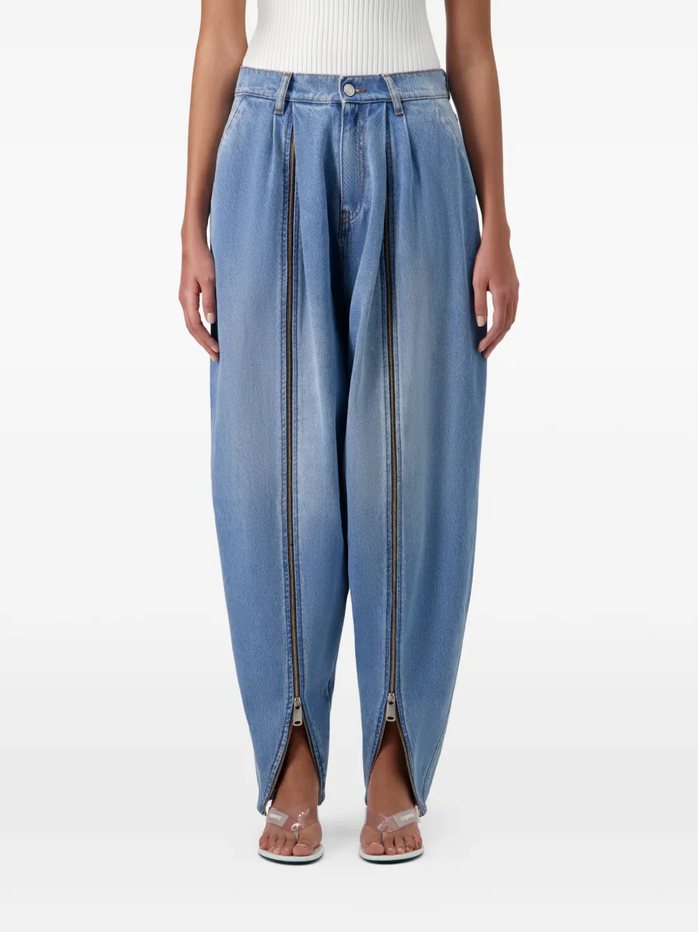 Coperni Sarouel jeans met wijde pijpen Blauw