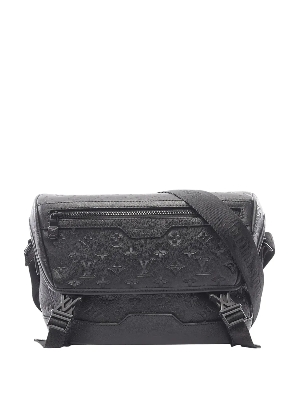 Louis Vuitton Pre-Owned 2021-2026 Monogram Shadow Messenger Voyager PM crossbody bag - Black