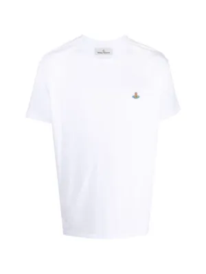 Vivienne Westwood logo-embroidered Cotton T-shirt | White | FARFETCH