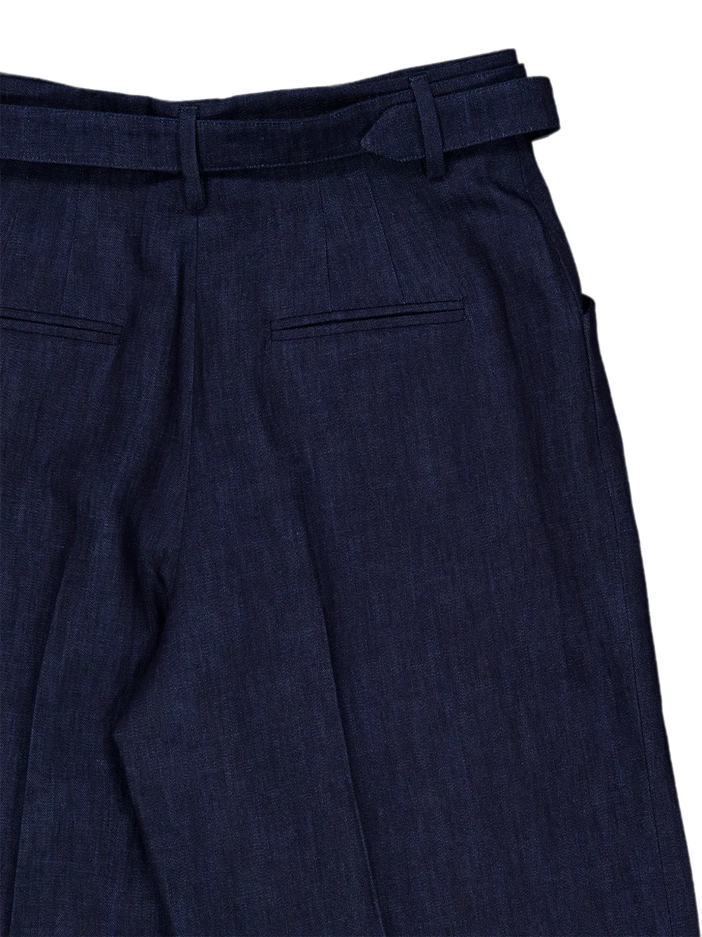 Gabriela Hearst Belted Norman Trousers in Blue, view 5