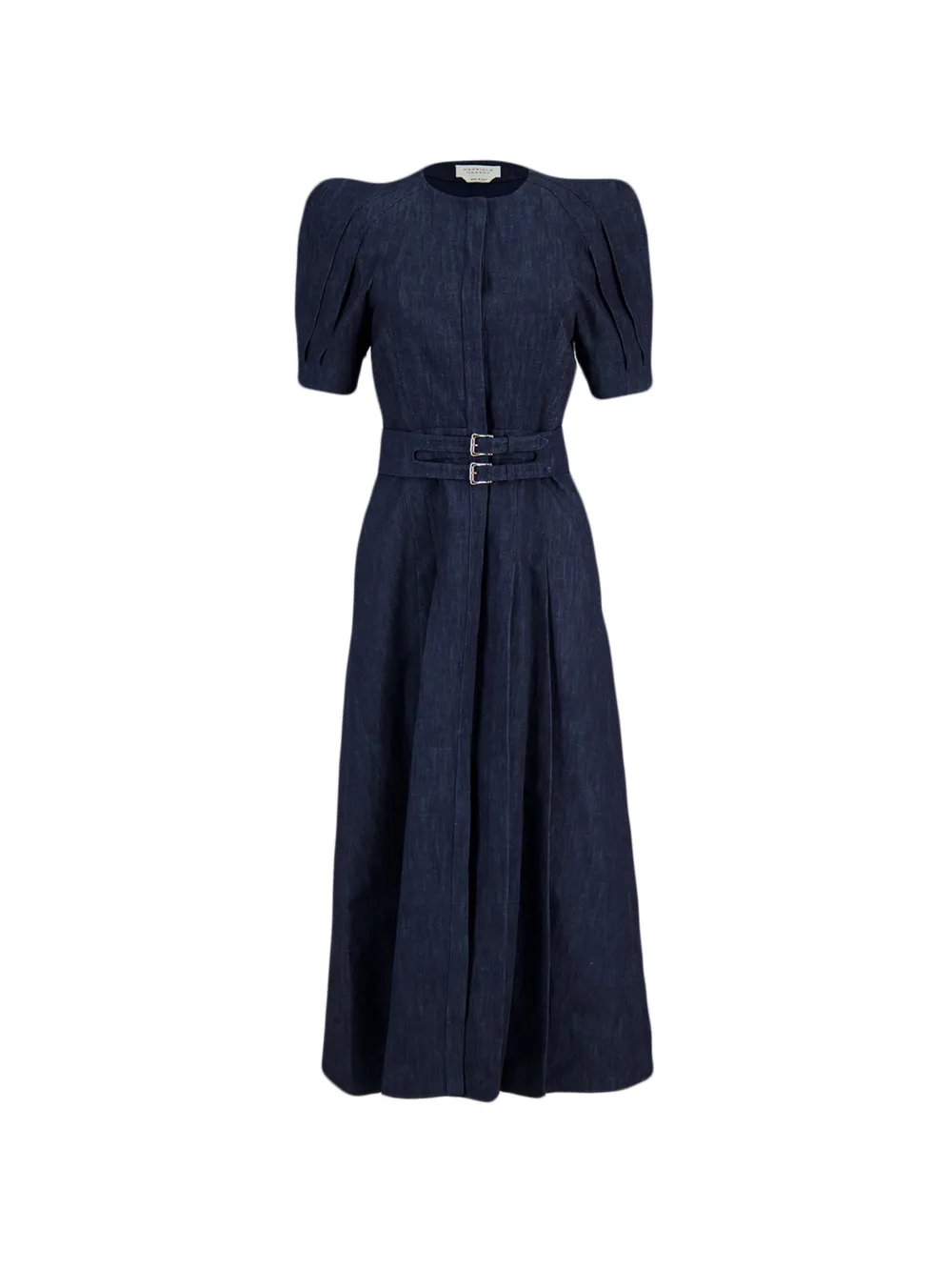 Gabriela Hearst Patricia belted midi dress - Blu