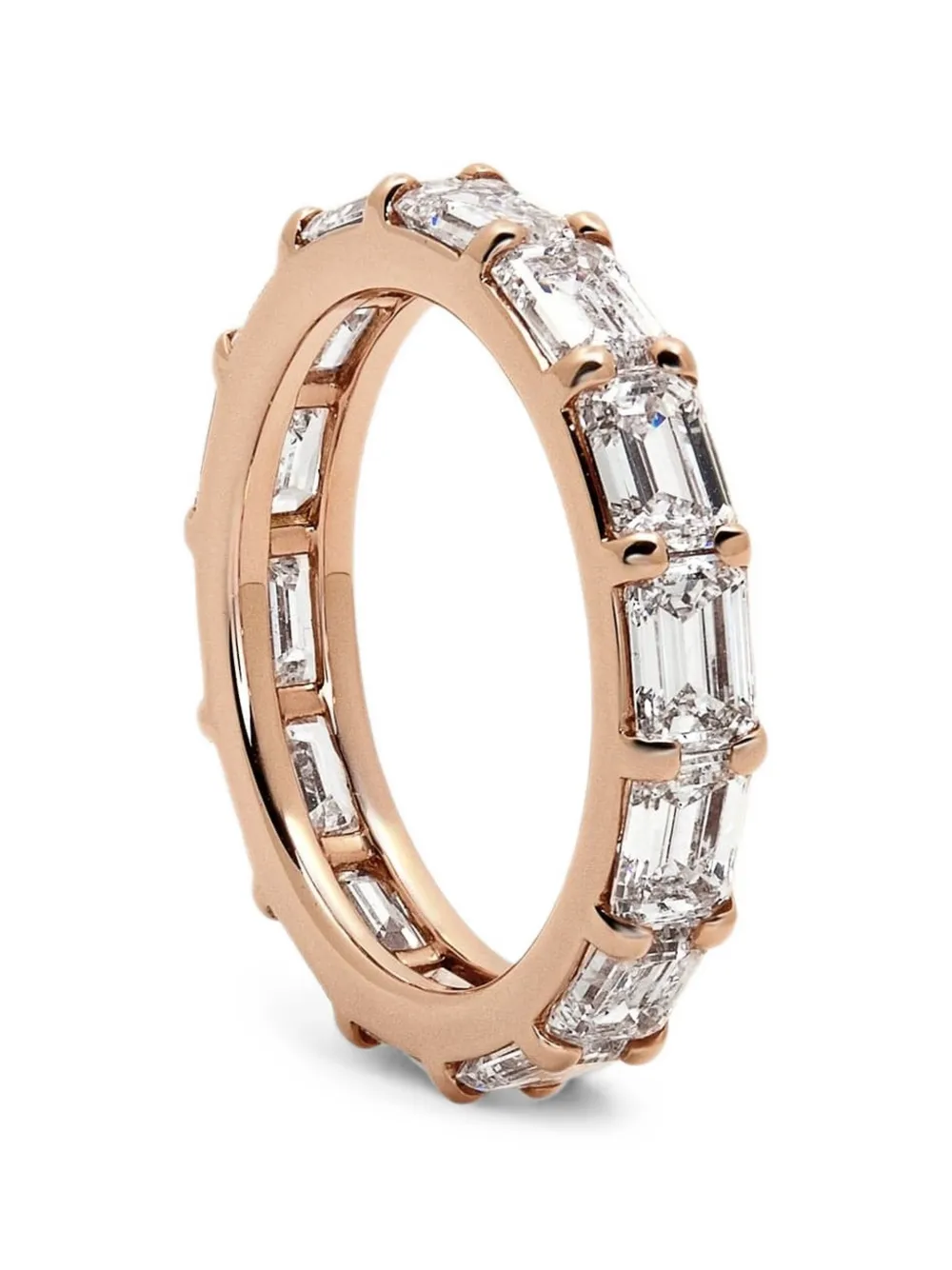 Jewels Aficionado Anello a fascia Eternity con diamanti - Rosa