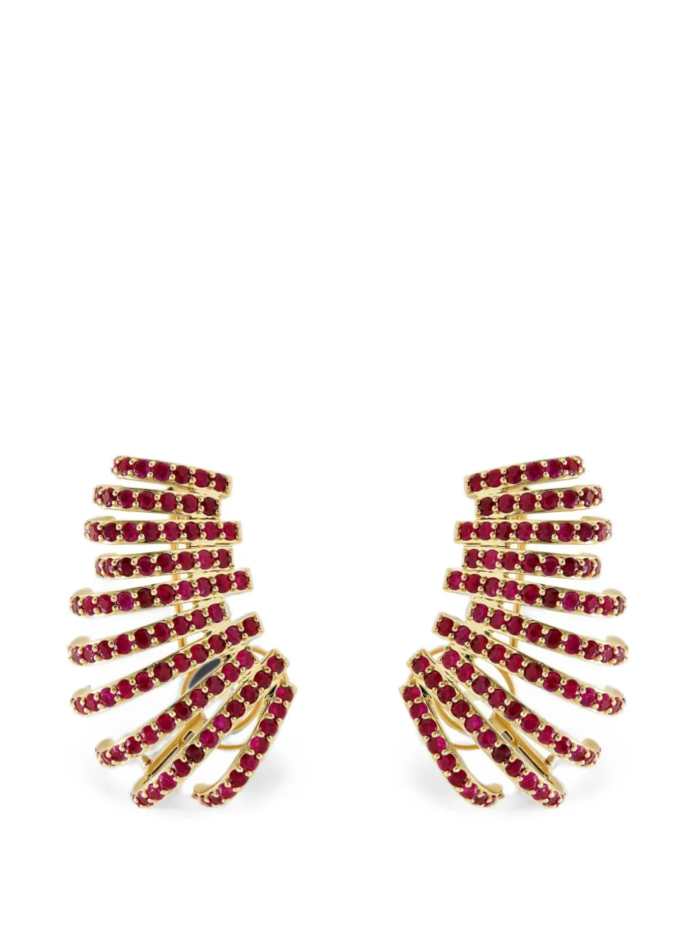 Jewels Aficionado Margaux ruby earrings - Oro
