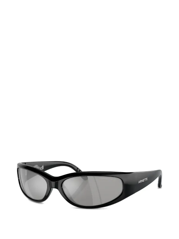 Arnette Catfish oval-frame Sunglasses | Black | FARFETCH