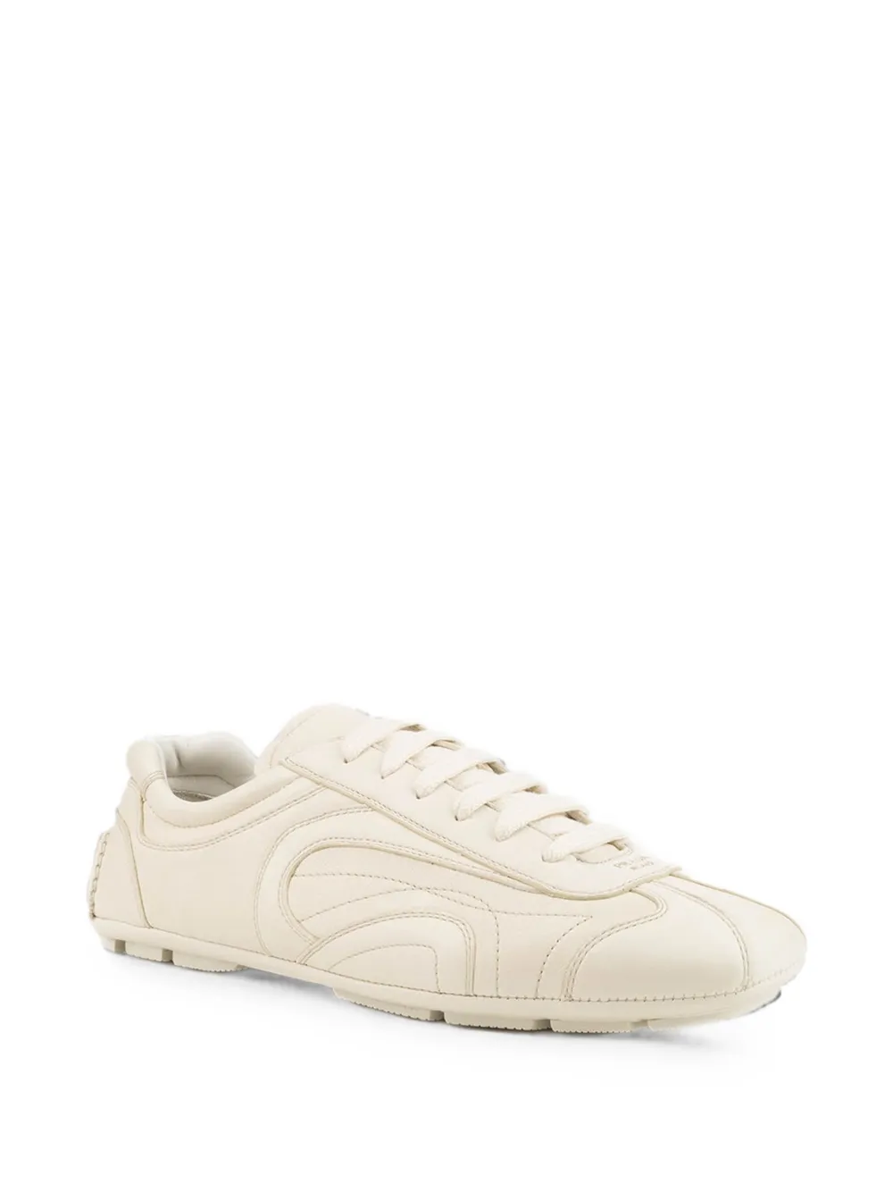 Prada Montecarlo Re-Edition 2005 panelled leather sneakers Beige