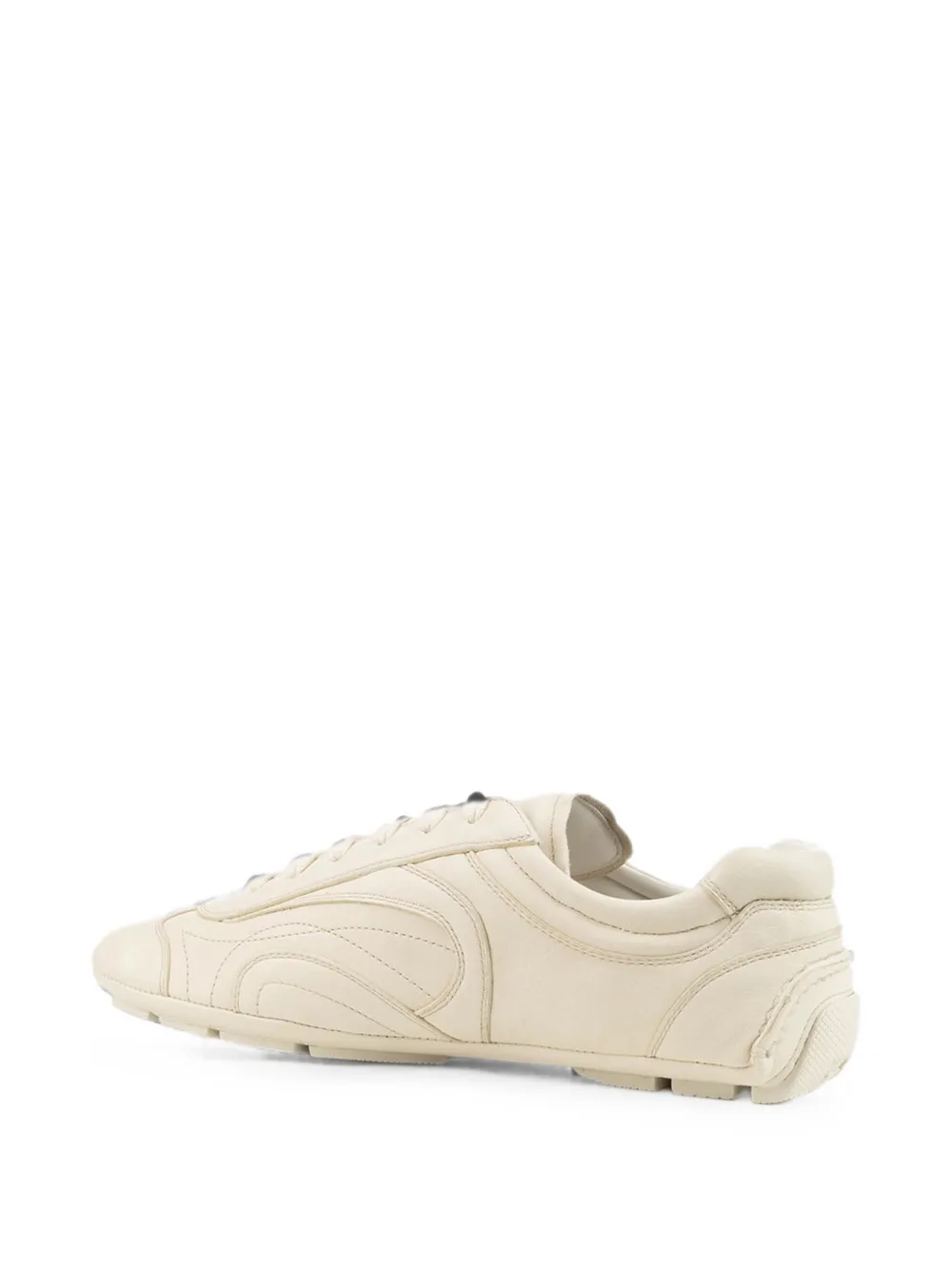 Prada Montecarlo Re-Edition 2005 panelled leather sneakers Beige