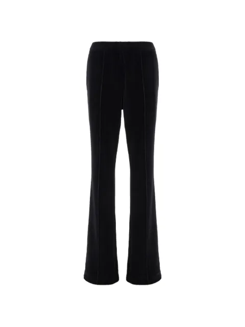 TOM FORD logo-embroidered velvet trousers