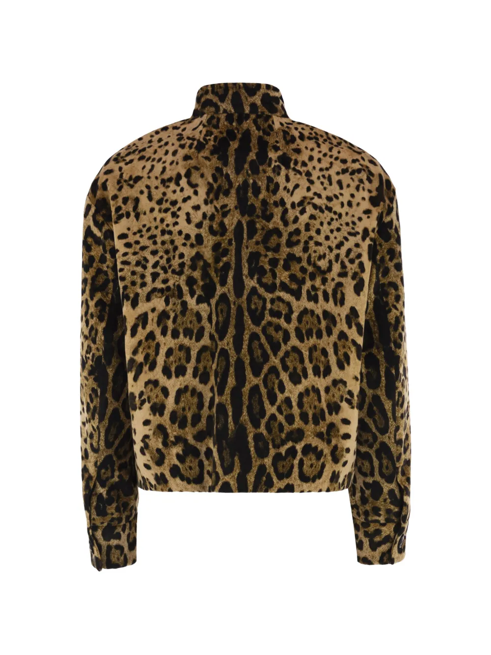 Max Mara Tedro cropped jack met luipaardprint Beige