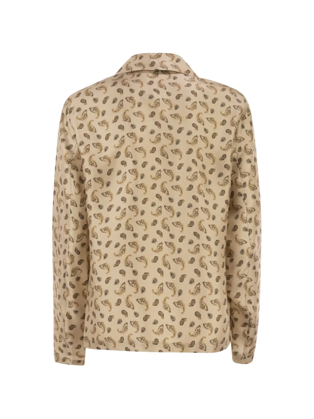 Max Mara blouse met paisley-print Beige