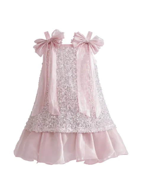 Tulleen Aurielle bow-detail dress