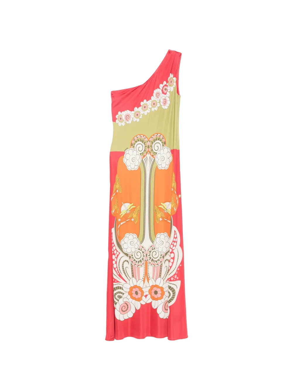 La DoubleJ one-shoulder maxi dress - Arancione
