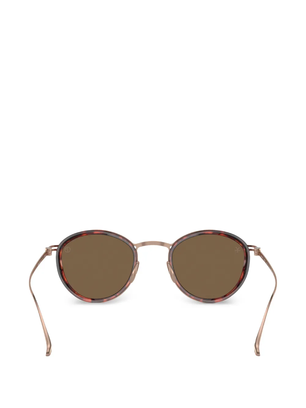 Giorgio Armani Zonnebril met rond montuur Bruin