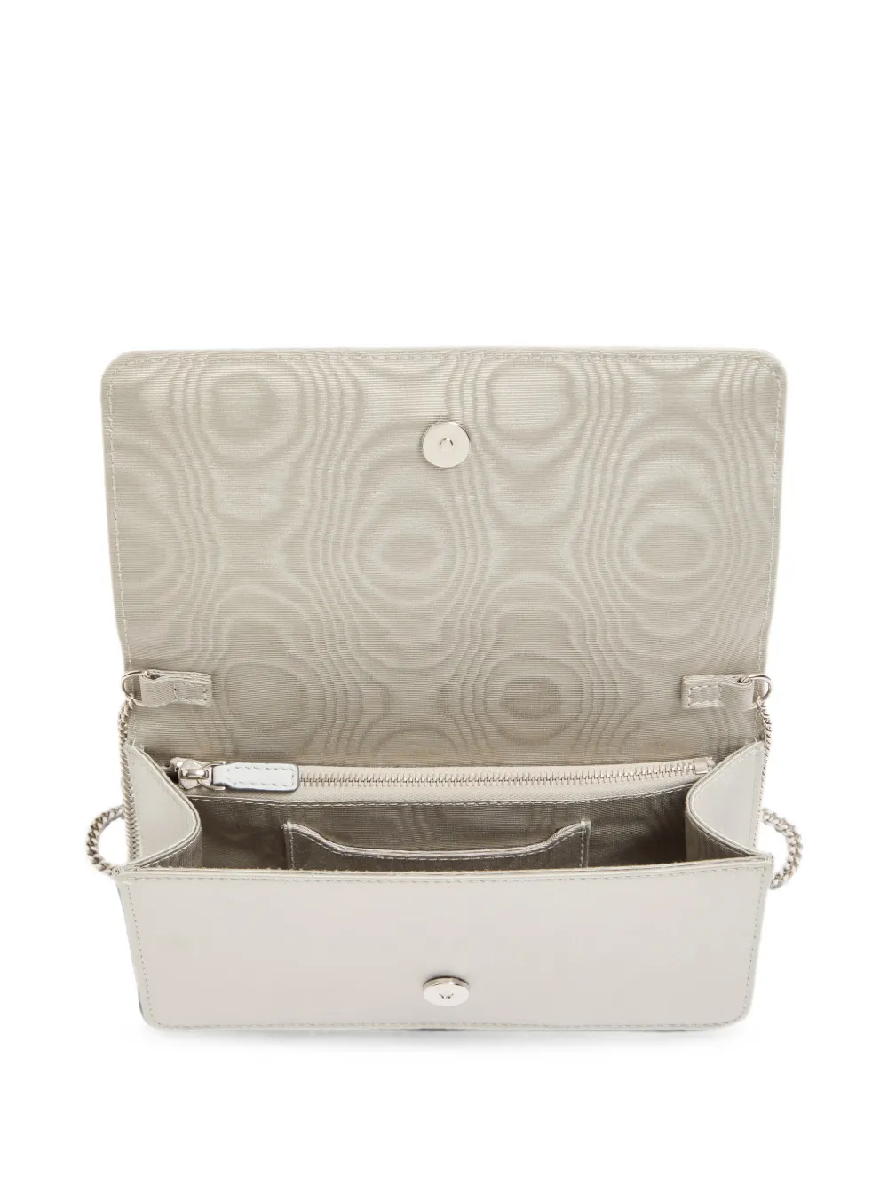 Valentino Garavani VLogo Signature clutch verfraaid met kristallen Zilver