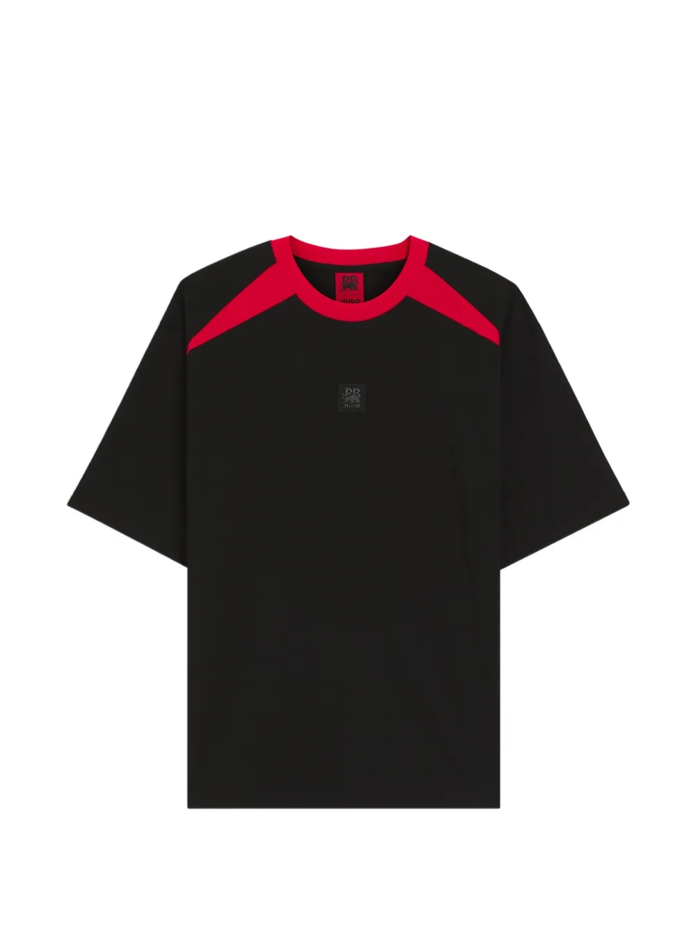 BOSS T-Shirt mit Logo-Patch - Schwarz