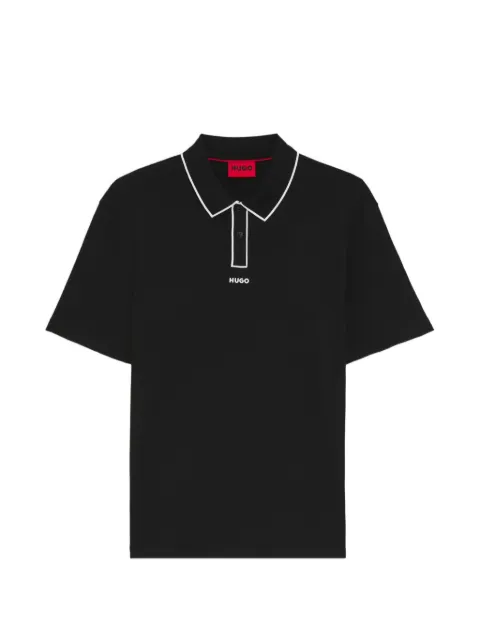 HUGO Dalumo contrast-trim polo shirt