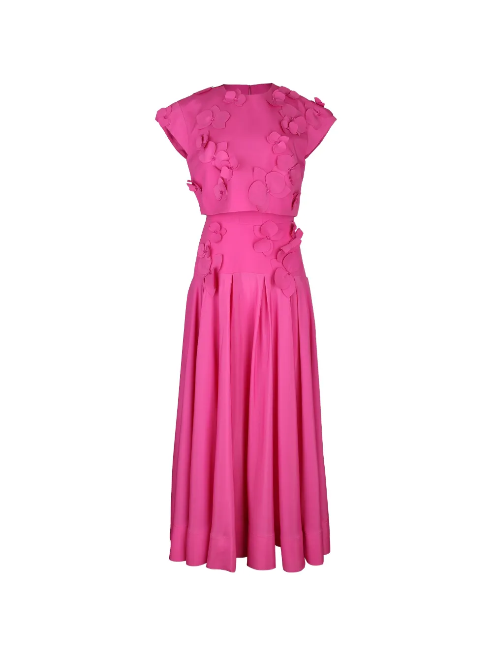 Acler Tanby Floral-appliqué Dress In Pink