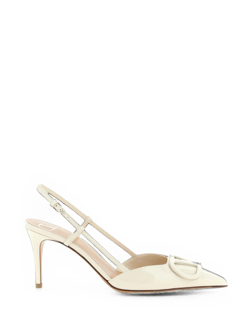 Valentino Garavani VLogo Signature Patent Leather Slingback Pump 80Mm