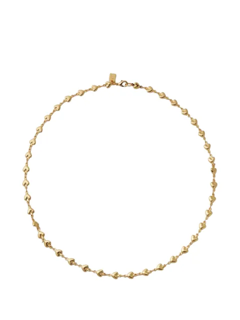 Crystal Haze Habibi heart-link necklace