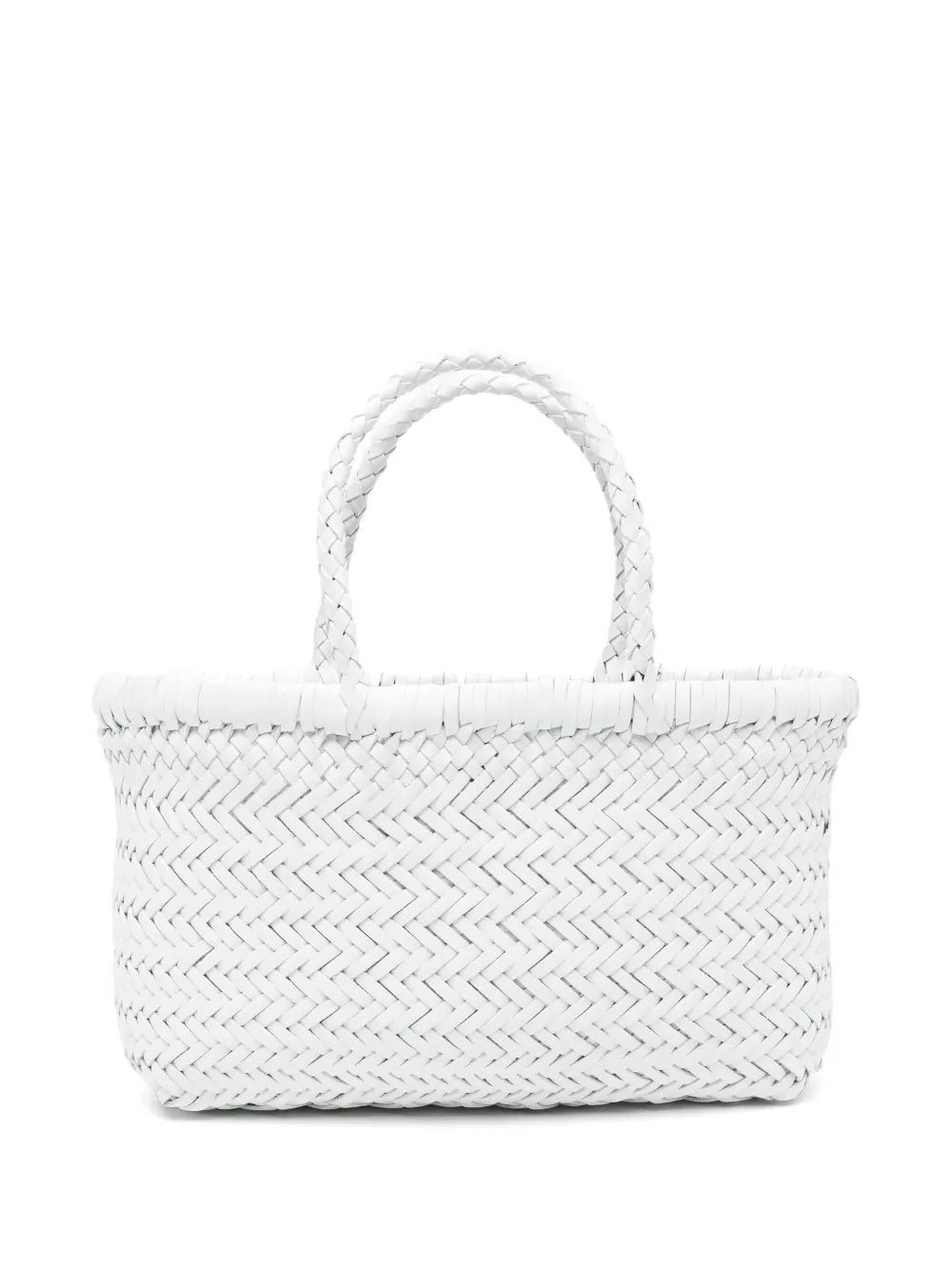 DRAGON DIFFUSION Borsa tote intrecciata - Bianco