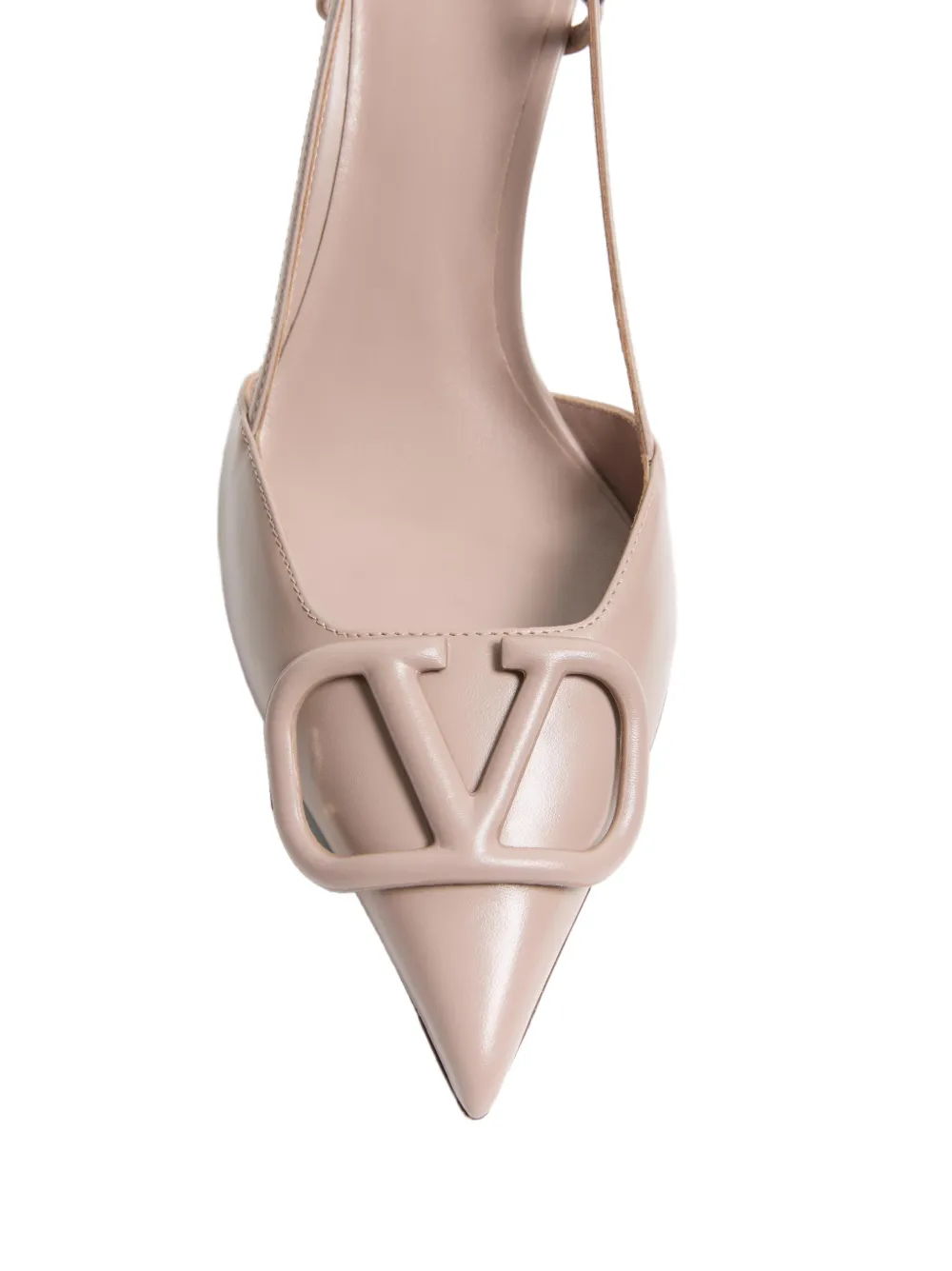 Valentino Garavani VLogo Signature calfskin slingback pumps 80 mm Roze