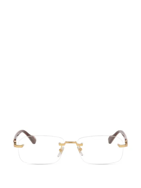Gucci rimless square-frame glasses