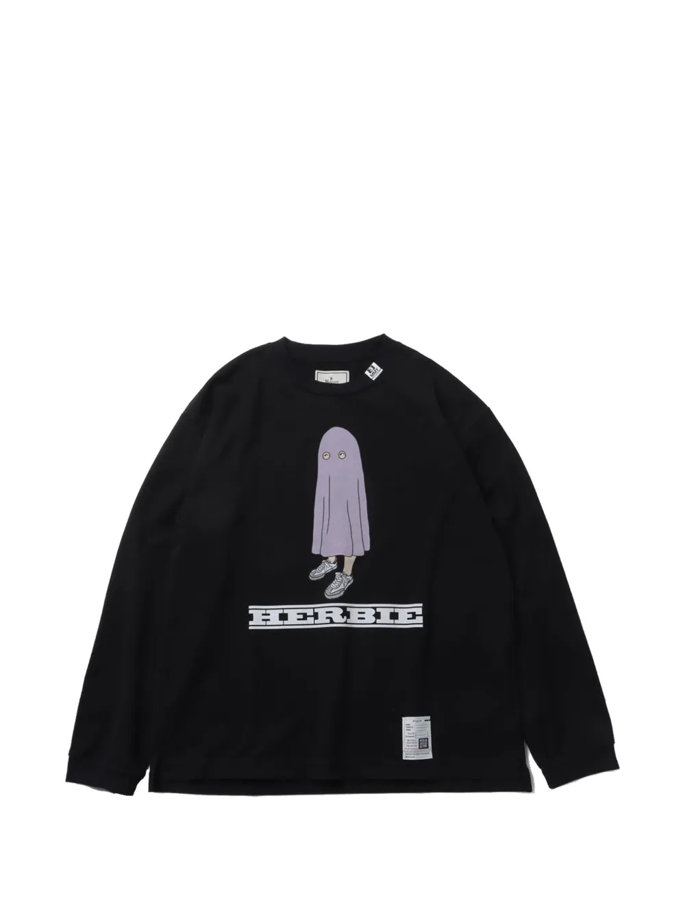 Maison MIHARA YASUHIRO graphic-print long-sleeve T-shirt - Noir