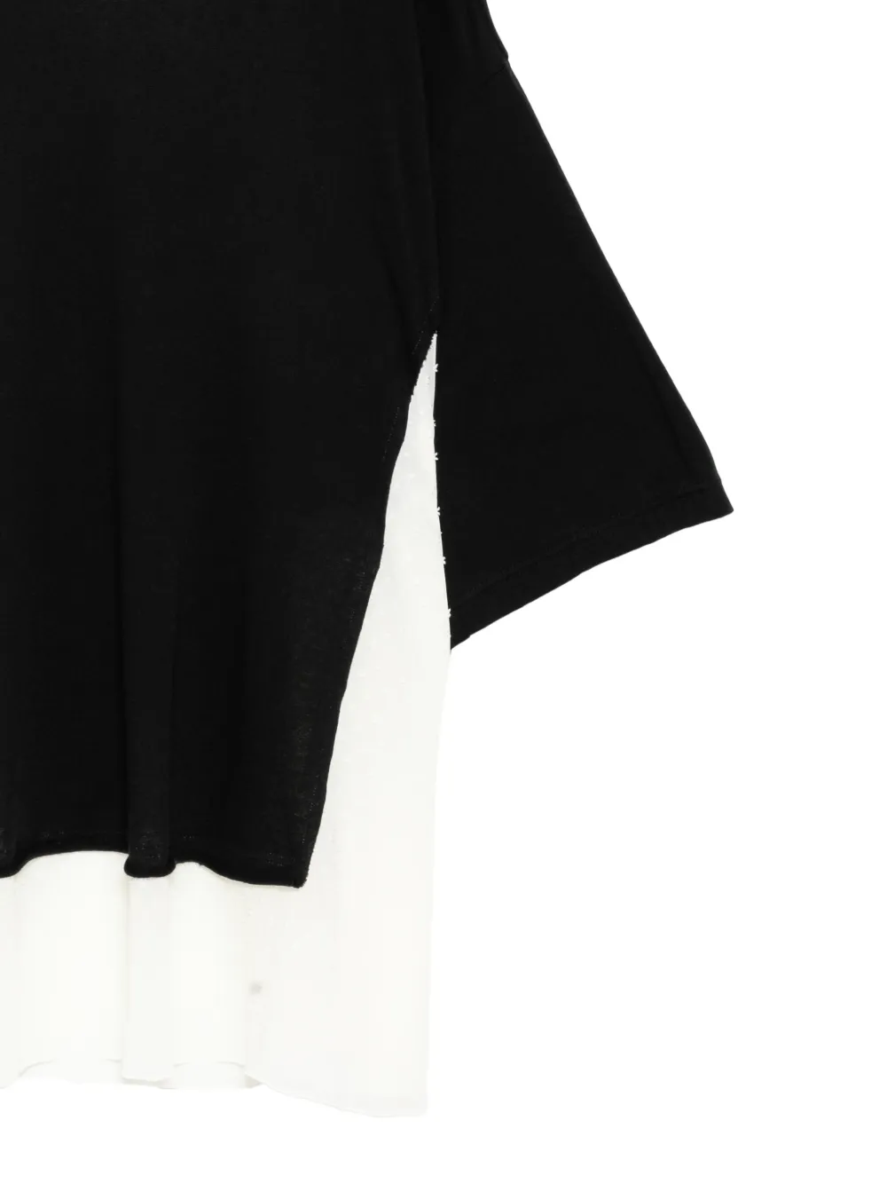 Undercover Gelaagd T-shirt met korte mouwen Zwart