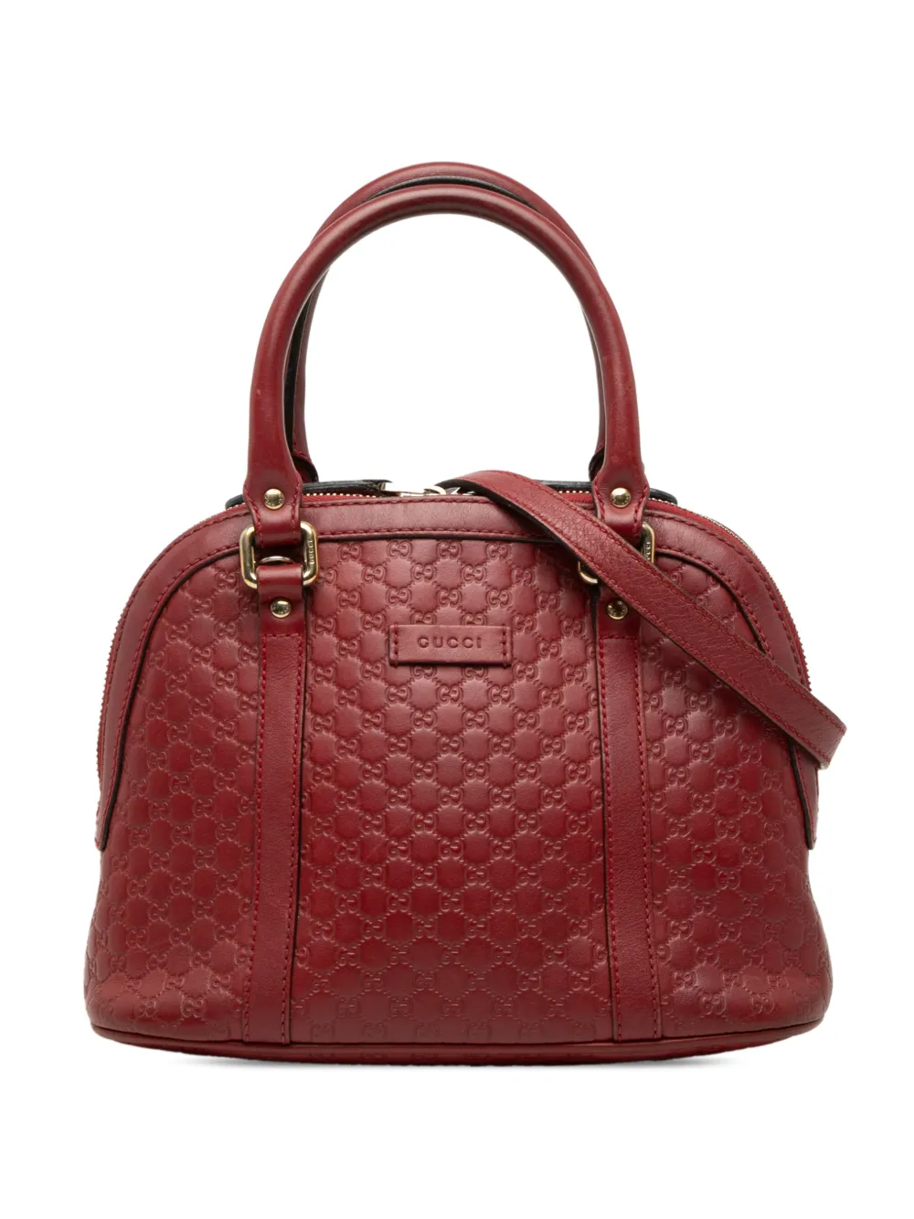 Gucci Pre-Owned 2000-2015 Mini Microguccissima Dome satchel - Rosso
