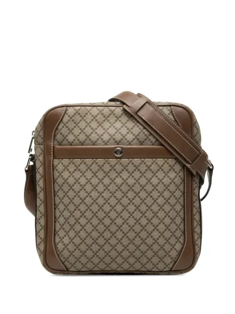 Gucci Pre-Owned 2000-2015 Diamante Coated Canvas Zip crossbody bag