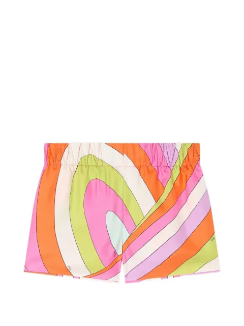 PUCCI Iride print silk shorts