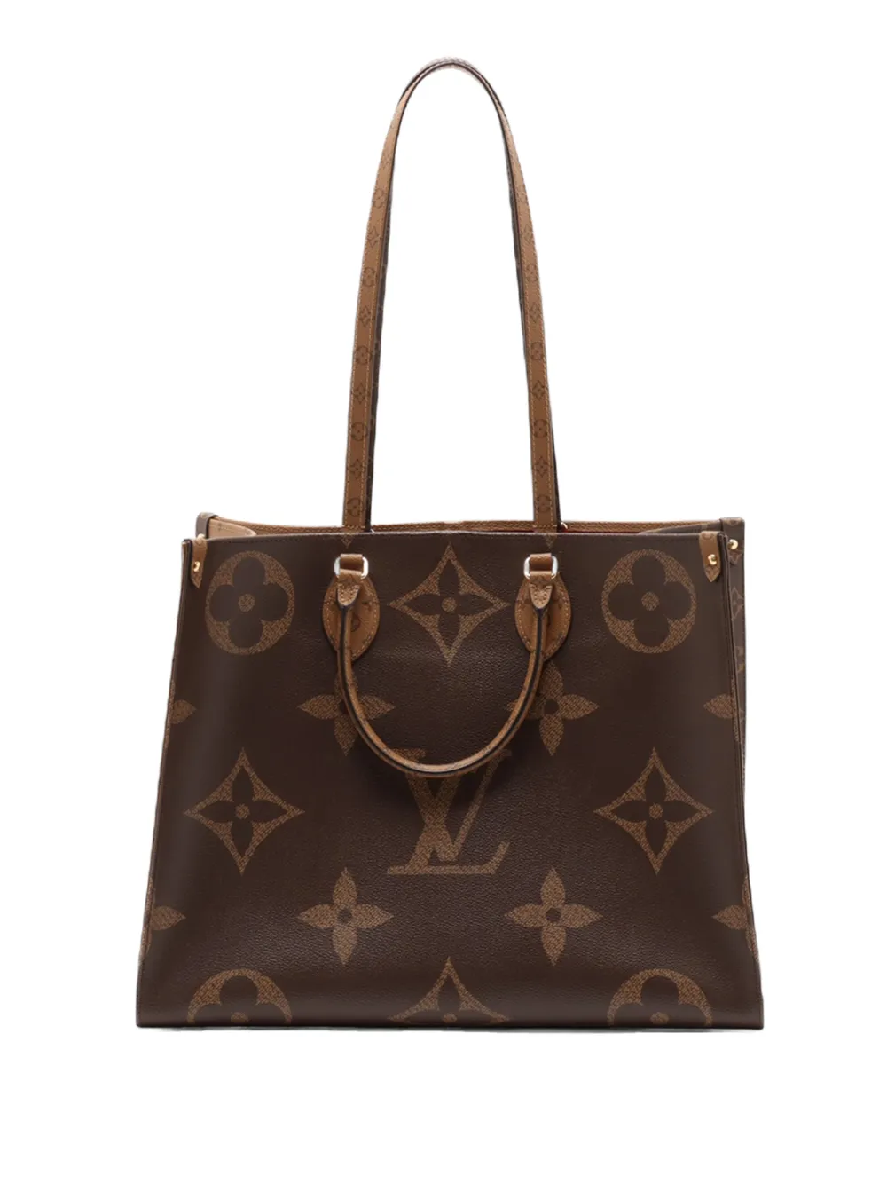 Louis Vuitton Pre-Owned 2021-2026 Monogram Reverse Giant OnTheGo GM satchel - Braun