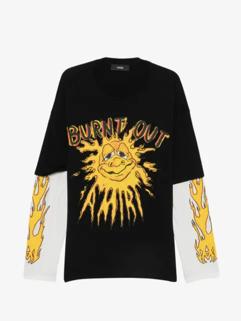AMIRI playera Burnt Out LJ