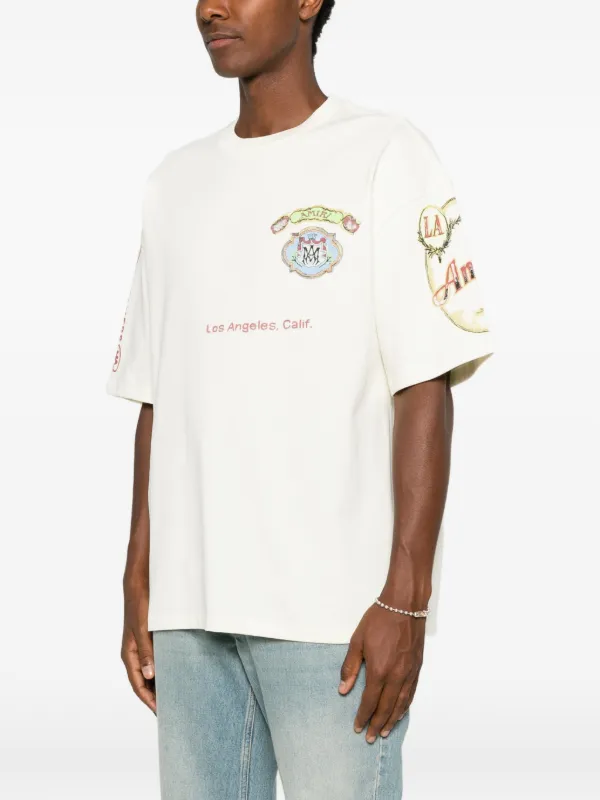 AMIRI Vista HJ Skate short-sleeved T-shirt | Neutrals | FARFETCH