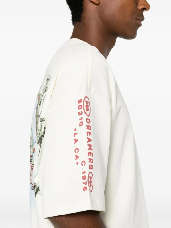 AMIRI Vista HJ Skate short-sleeved T-shirt | Neutrals | FARFETCH