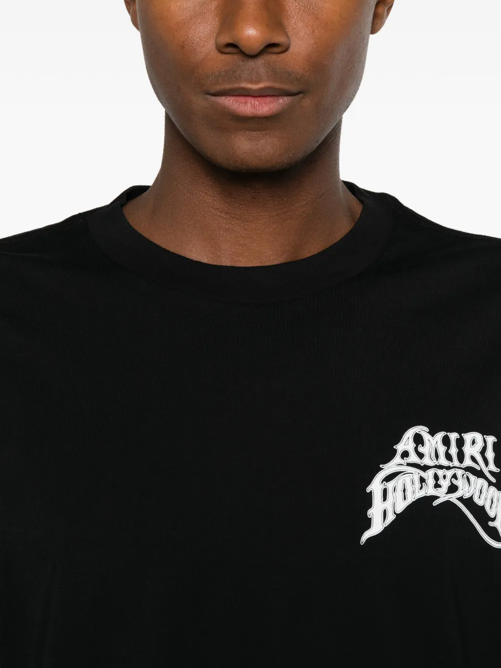 AMIRI Hollywood lichtgewicht jersey skate tee Zwart