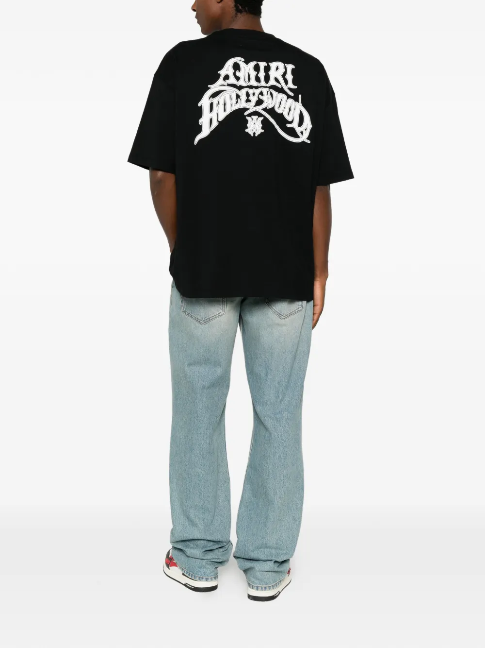 AMIRI Hollywood lichtgewicht jersey skate tee Zwart