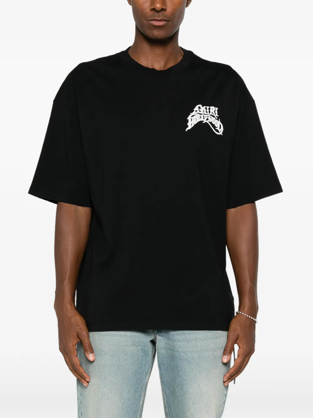 AMIRI Hollywood lichtgewicht jersey skate tee Zwart