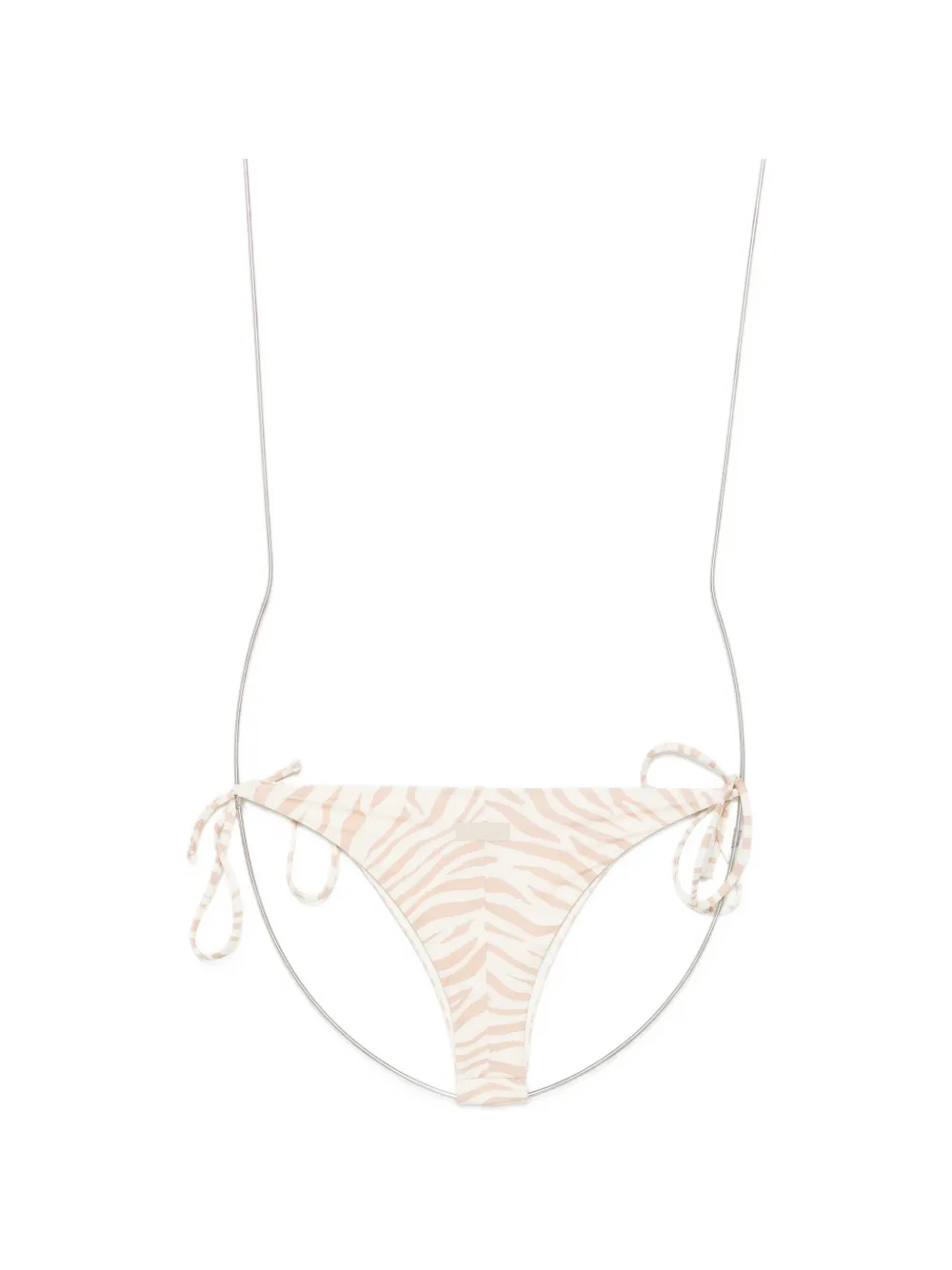 MC2 Saint Barth Marielle bikinislip met zebraprint Beige