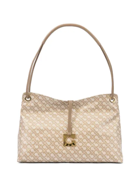 Gherardini large logo-print monogram shoulder bag