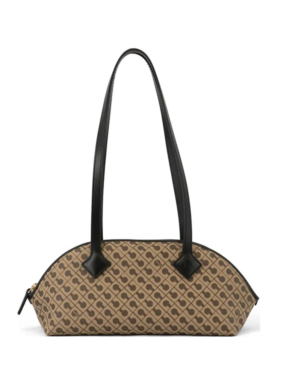 Gherardini Millerighe Monogram-print Tote Bag In Brown