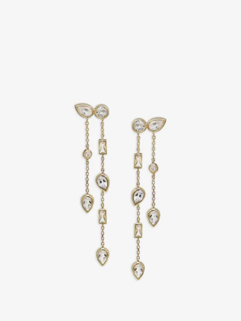 Anzie aretes Cléo Eliana con topacio y diamante