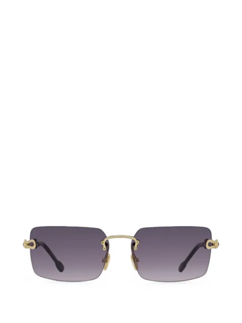 Fred rimless rectangle-frame sunglasses