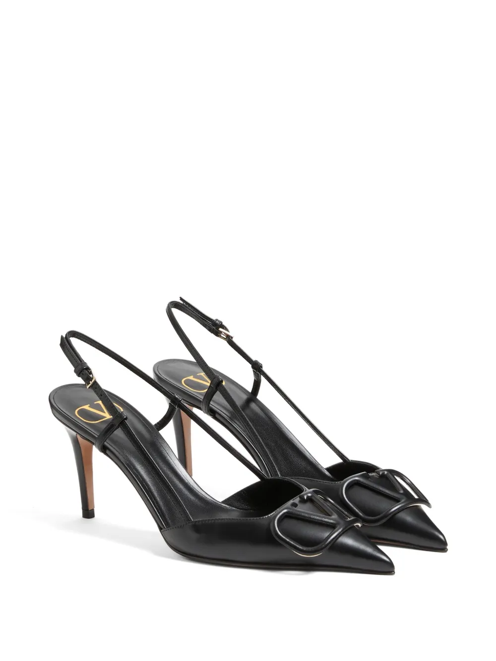 Valentino Garavani VLogo Signature leren pumps Zwart