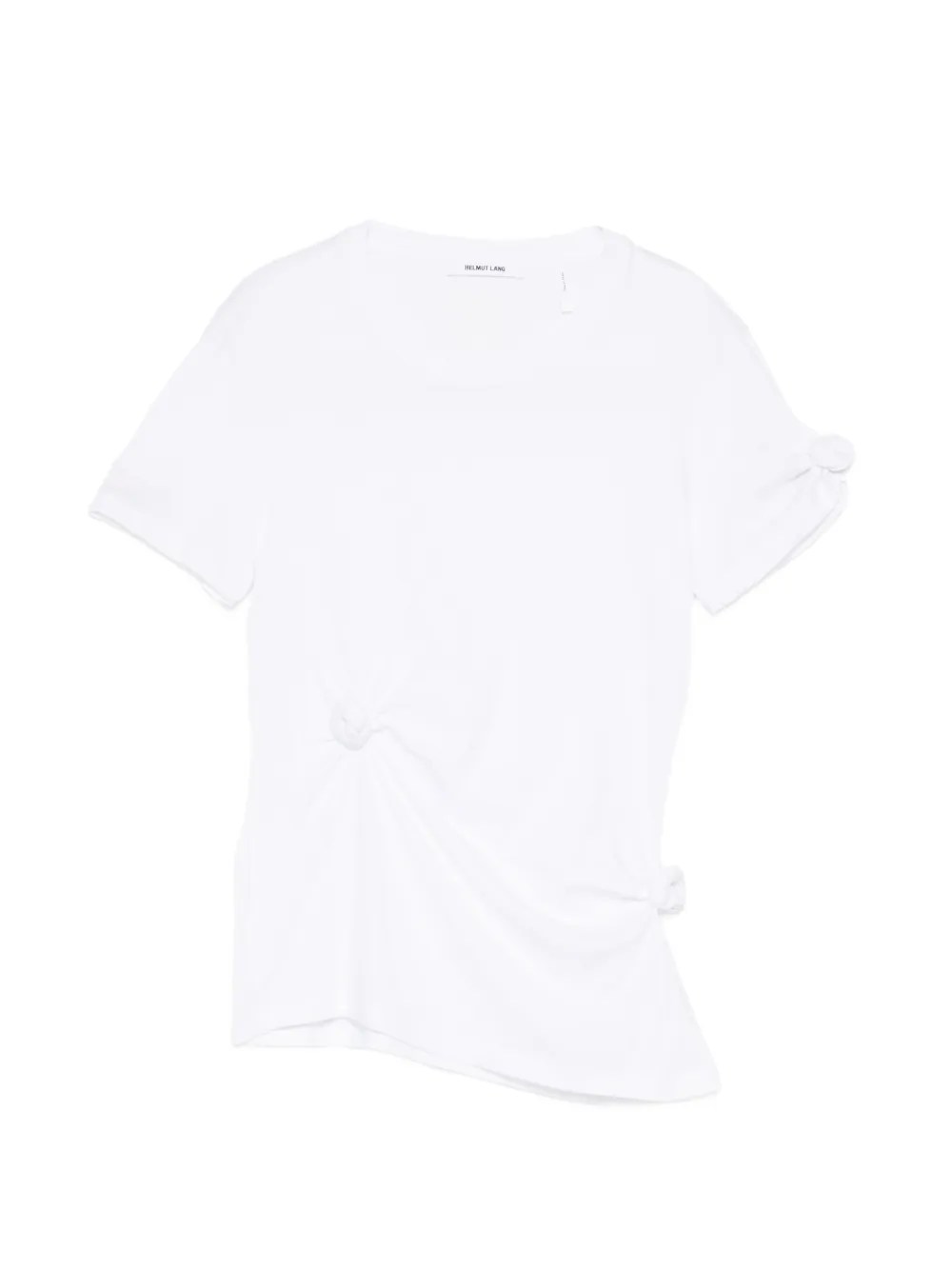 Helmut Lang knot-detail T-shirt - Weiß