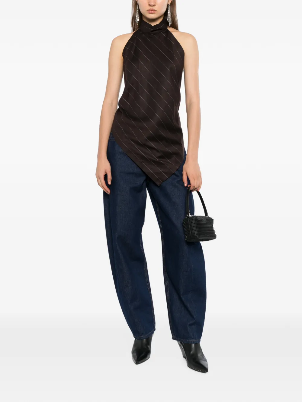 Helmut Lang Top met halternek Bruin