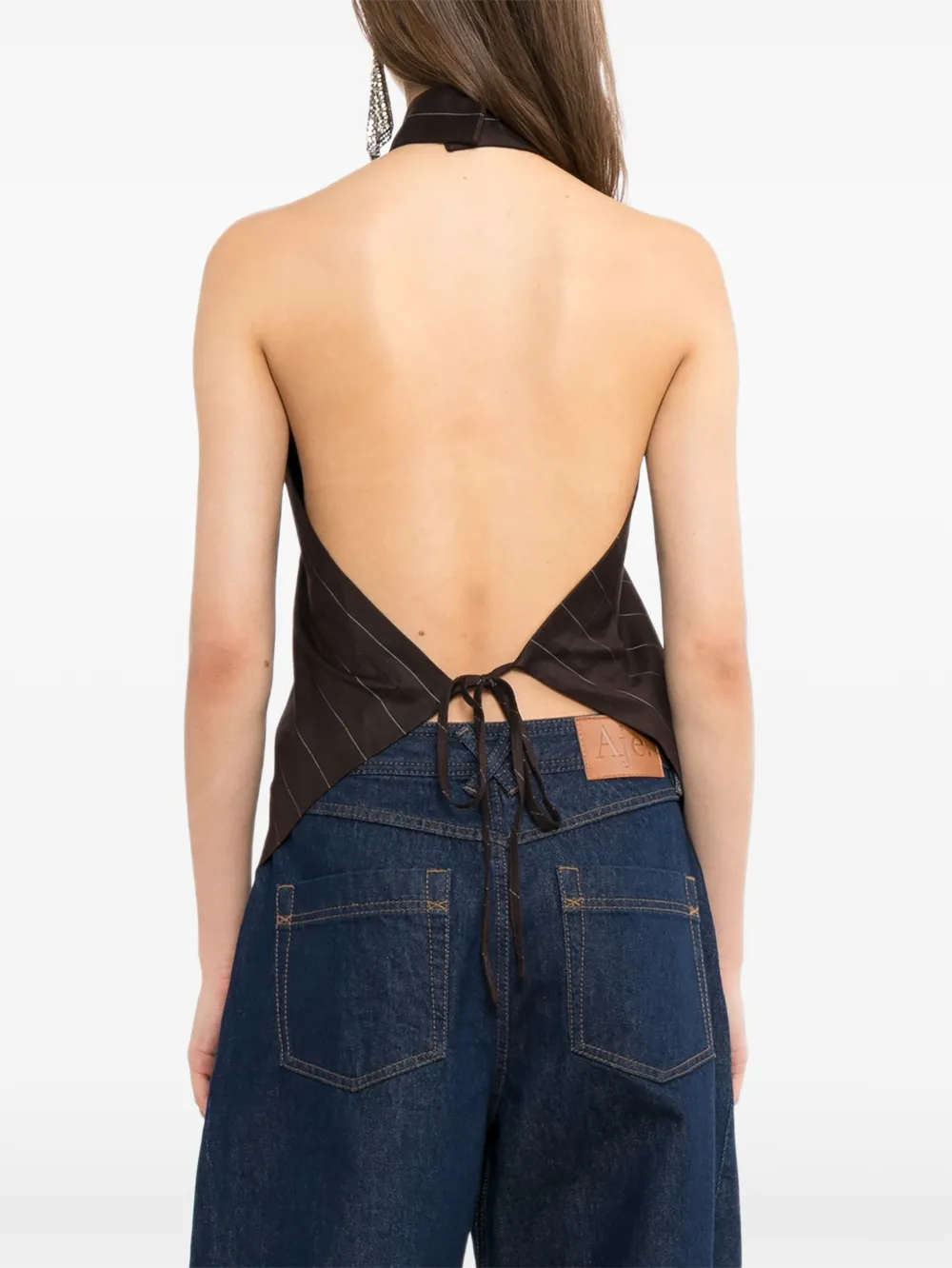 Helmut Lang Top met halternek Bruin
