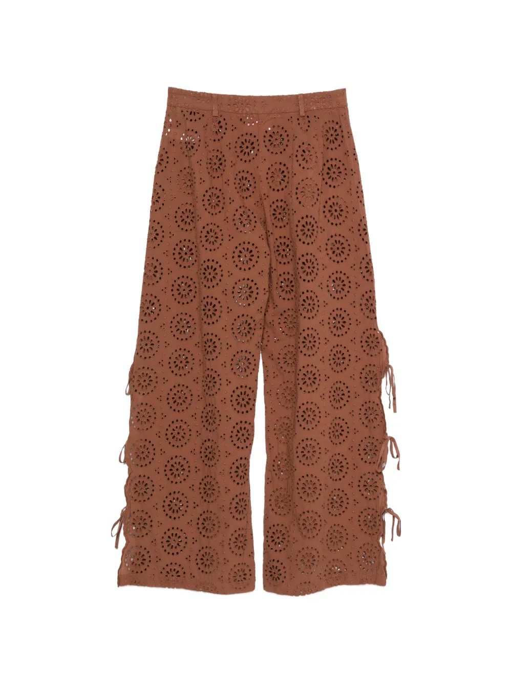 MC2 Saint Barth Kibi sangallo broek met zijstrik Bruin