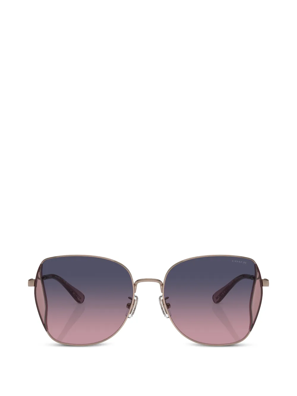 Coach gradient geometric-frame sunglasses · 58